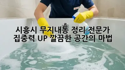 시흥시 무지내동 정리 전문가: 집중력 UP! 깔끔한 공간의 마법