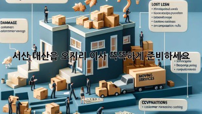 서산 대산읍 오지리 이사, 똑똑하게 준비하세요!